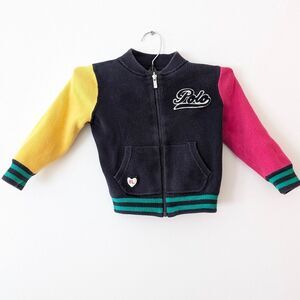 Ralph Lauren Polo Vintage kids reversible bomber jacket girls  RARE